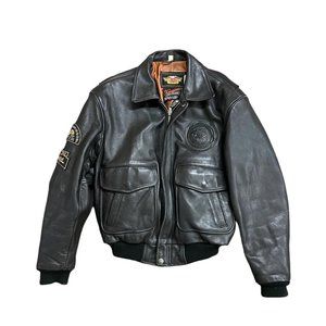 Vintage Harley Leather Biker Jacket